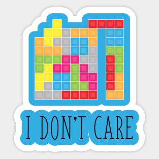 I don't care Sticker